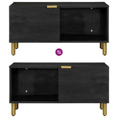 vidaXL Coffee Table Black 80x50x40 cm Engineered Wood 6