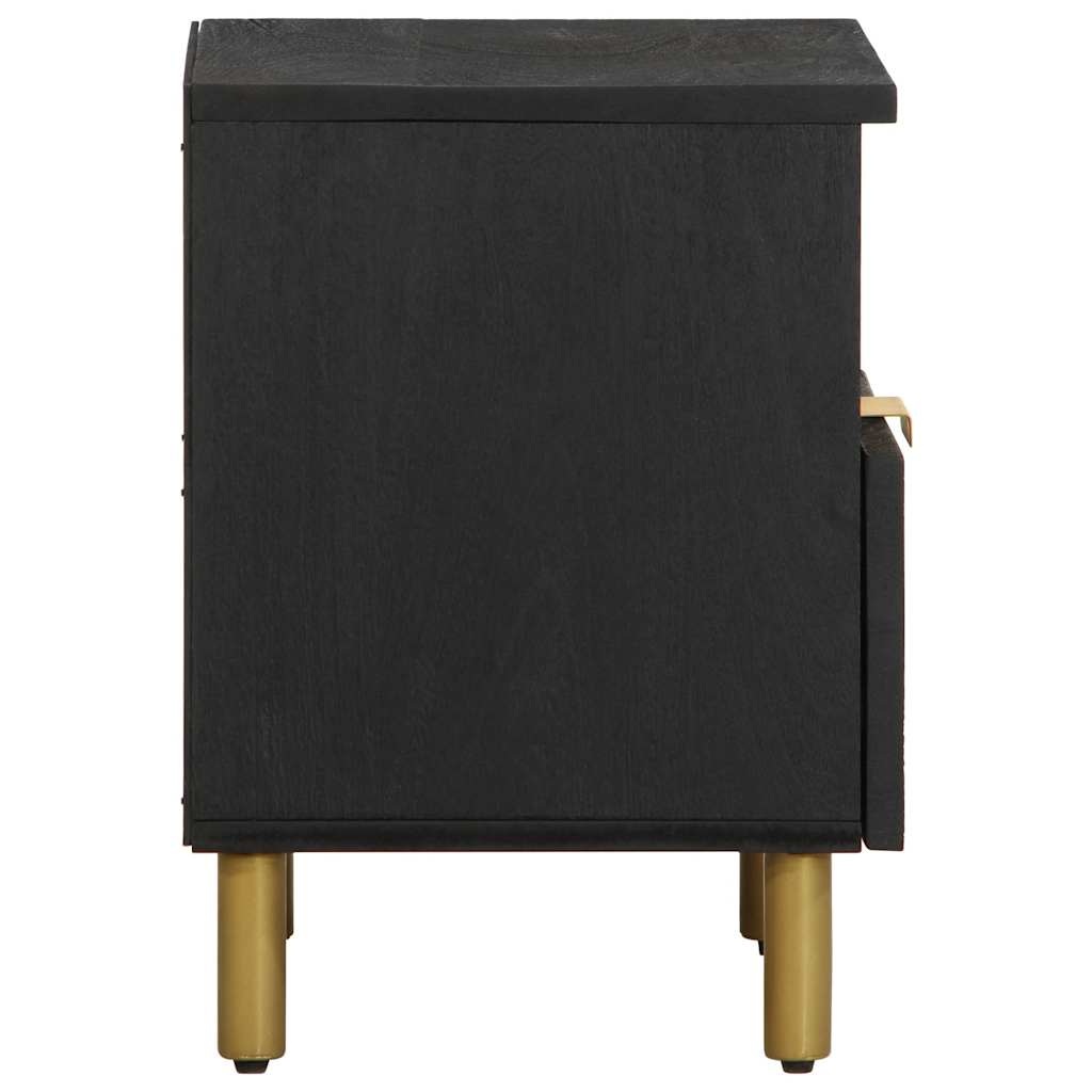 vidaXL Bedside Cabinet Black 40x33x46 cm Engineered Wood 4