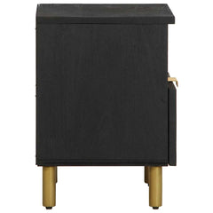 vidaXL Bedside Cabinet Black 40x33x46 cm Engineered Wood 4