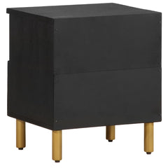 vidaXL Bedside Cabinet Black 40x33x46 cm Engineered Wood 5