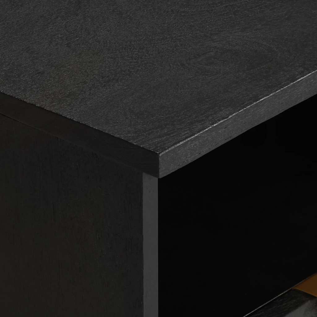 vidaXL Bedside Cabinet Black 40x33x46 cm Engineered Wood 6