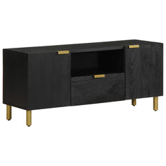 vidaXL TV Cabinet Black 105x33x46 cm Engineered Wood 1