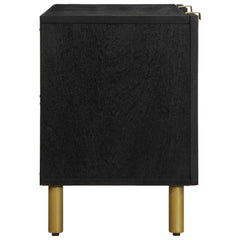 vidaXL TV Cabinet Black 105x33x46 cm Engineered Wood 4