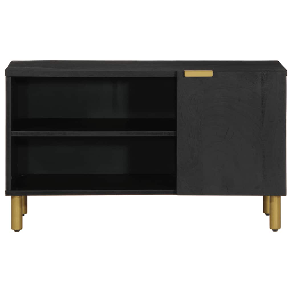 TV Cabinet Black Engineered Wood, image 3