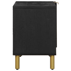TV Cabinet Black Engineered Wood, image 4