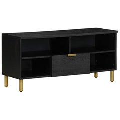 vidaXL TV Cabinet Black 100x33x46 cm Engineered Wood 1
