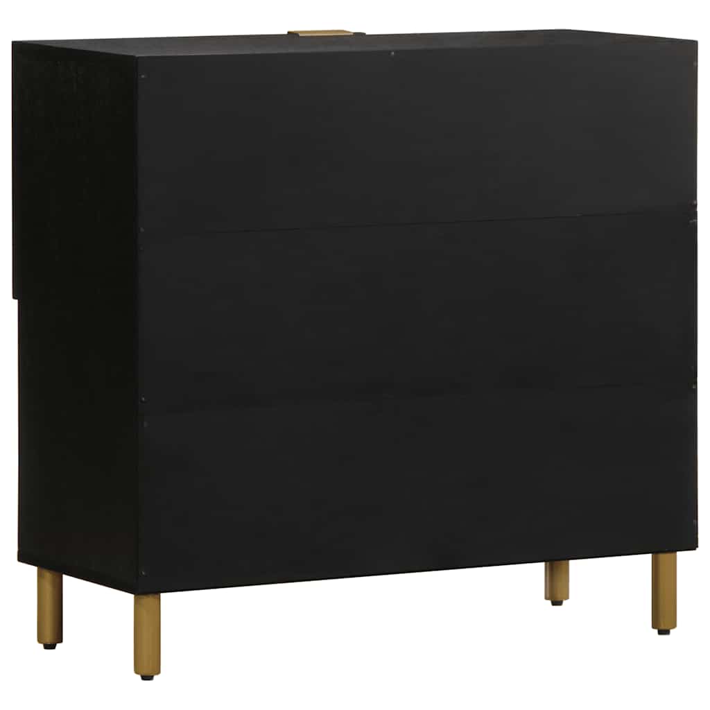 vidaXL Sideboard Black 80x33x75 cm Engineered Wood 5