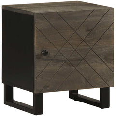 vidaXL Bedside Cabinet Black 40x33x46 cm Solid Wood Mango 1