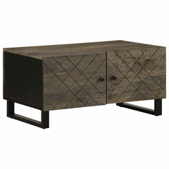 vidaXL Coffee Table Black 80x50x40 cm Solid Wood Mango 1