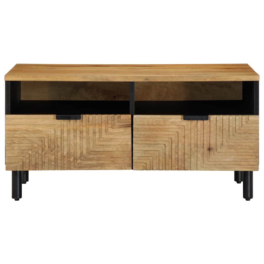 Coffee Table Brown 80 x 54 x 40 cm Solid mango wood