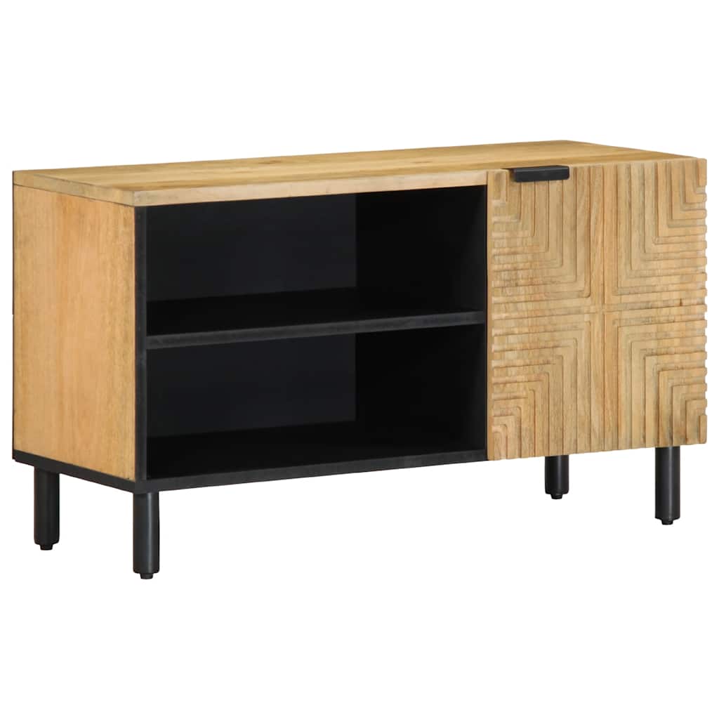 vidaXL TV Cabinet Brown 80x31.5x46 cm Solid Wood Mango 1