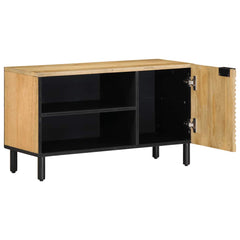 vidaXL TV Cabinet Brown 80x31.5x46 cm Solid Wood Mango 2