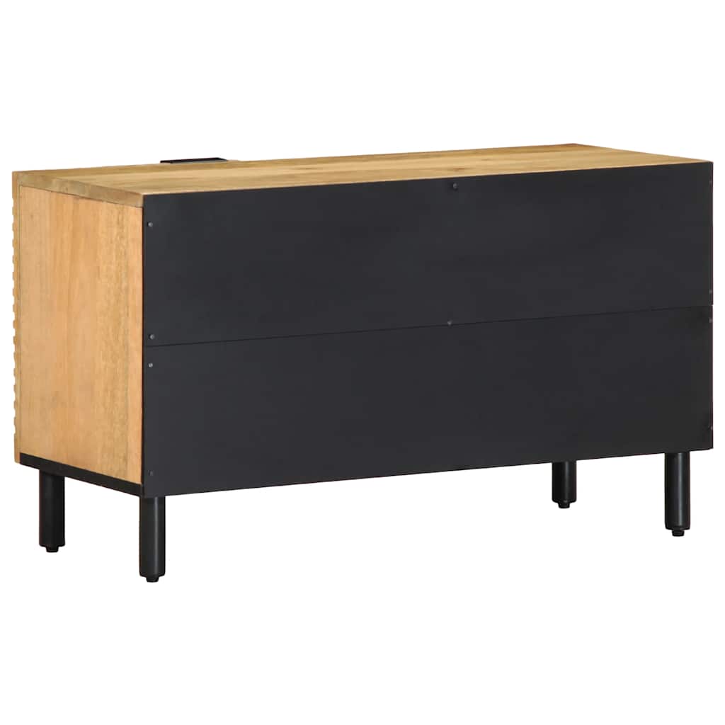 vidaXL TV Cabinet Brown 80x31.5x46 cm Solid Wood Mango 5