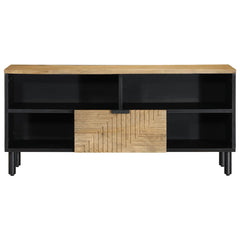 vidaXL TV Cabinet Brown 100x33x46 cm Solid Wood Mango 3