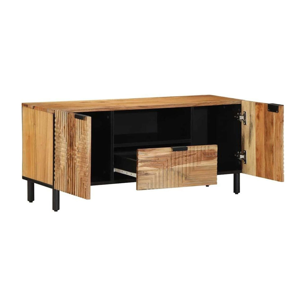 TV Cabinet Solid Acacia Wood Solid Acacia Wood