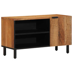 vidaXL TV Cabinet with Shelf Brown 80 x 33 x 46 cm Solid Mango Wood 2