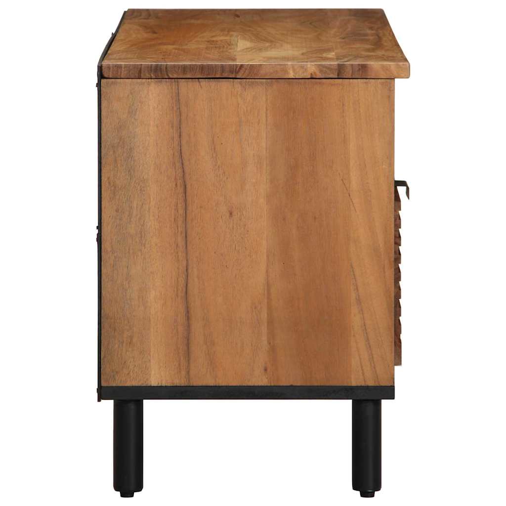 vidaXL TV Cabinet with Drawer Brown 100 x 33 x 46 cm Solid Mango Wood 5
