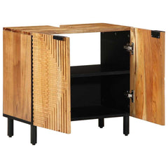 Bathroom Sink Cabinet Brown 62x33x58 cm Solid Wood Mango Solid acacia wood