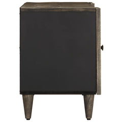 vidaXL TV Cabinet Light Grey 105x33.5x46 cm Solid Wood Mango 4