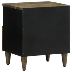 vidaXL Bedside Cabinets 2 pcs Light Grey 40x33x46 cm Solid Wood Mango 5