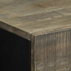 vidaXL Bedside Cabinet Light Grey 50x33x60 cm Solid Wood Mango 6