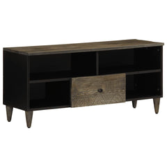 vidaXL TV Cabinet Black 100x33x46 cm Solid Wood Mango 1