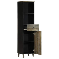 vidaXL Bathroom Cabinet 38x33x160 cm Solid Wood Mango 2