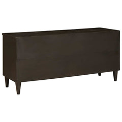 vidaXL TV Cabinet Black and Gold 100 x 33 x 46 cm Engineered Wood 5
