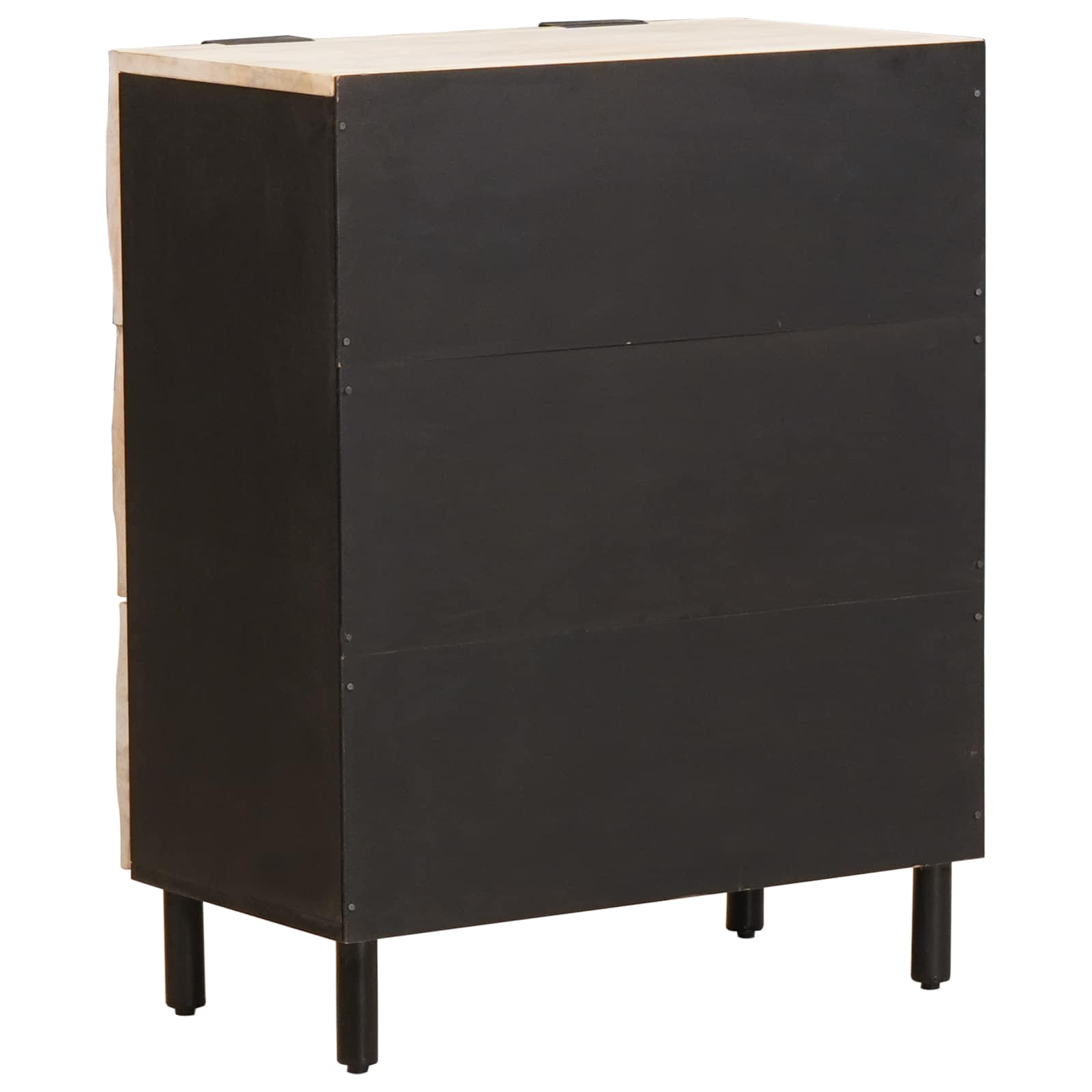 vidaXL Sideboard 60 x 33 x 75 cm Solid Mango Wood White Wash Finish 5