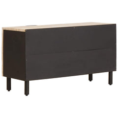 TV Cabinet 80 x 33 x 46 cm Solid Mango Wood White wash finish