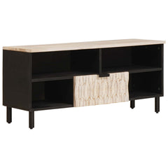 TV Cabinet with Drawer 100 x 33 x 46 cm White wash finish