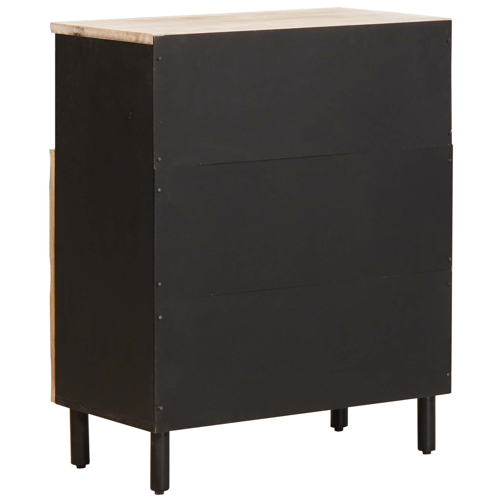 vidaXL Sideboard White Wash Finish 60 x 33 x 75 cm Solid Mango Wood 5
