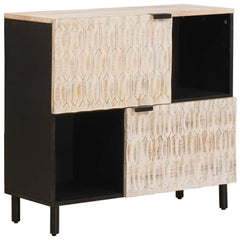 Sideboard Solid Mango Wood in a White Wash Finish