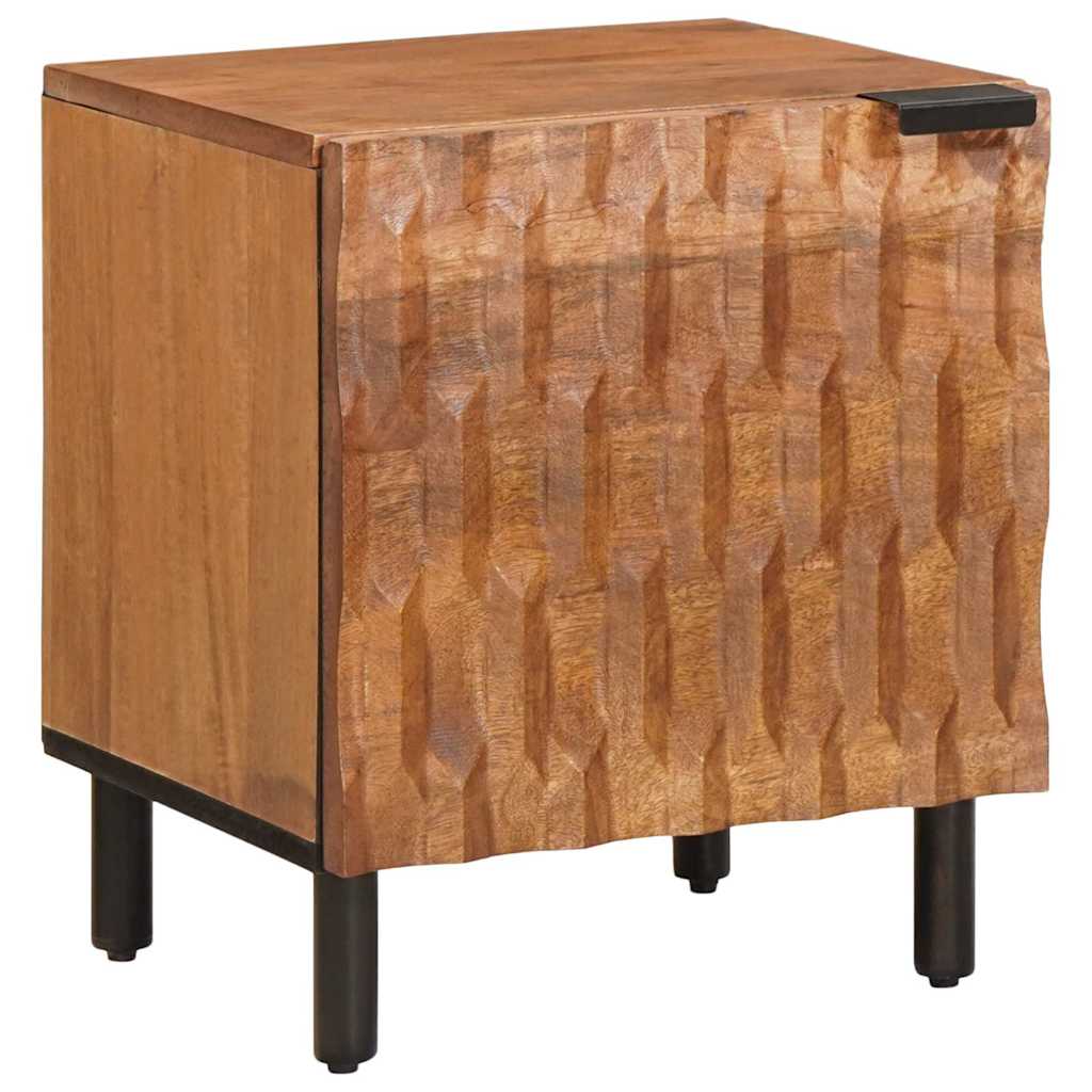 vidaXL Bedside Cabinet Brown 40 x 33 x 46 cm Solid Mango Wood 1