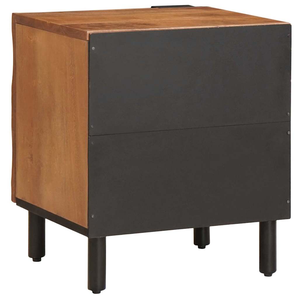 vidaXL Bedside Cabinet Brown 40 x 33 x 46 cm Solid Mango Wood 5