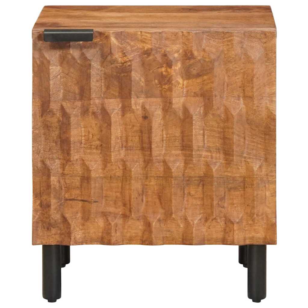 vidaXL Bedside Cabinet Brown 40 x 33 x 46 cm Solid Mango Wood 3