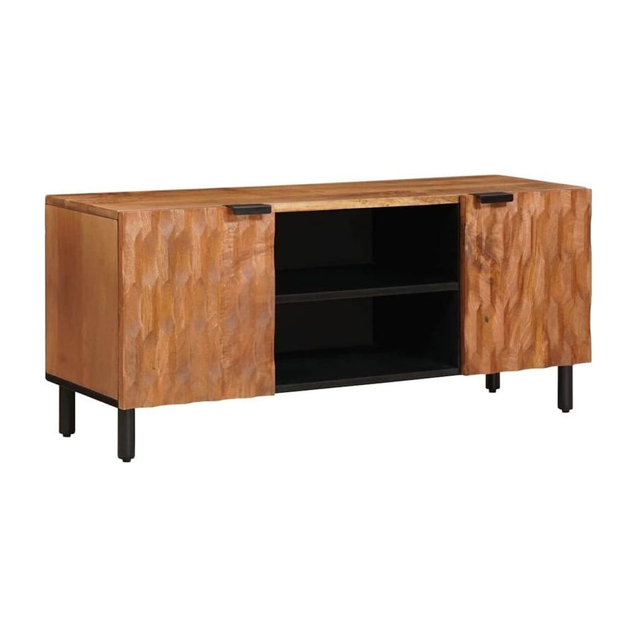 TV Cabinet with Shelf Acacia Brown Finish