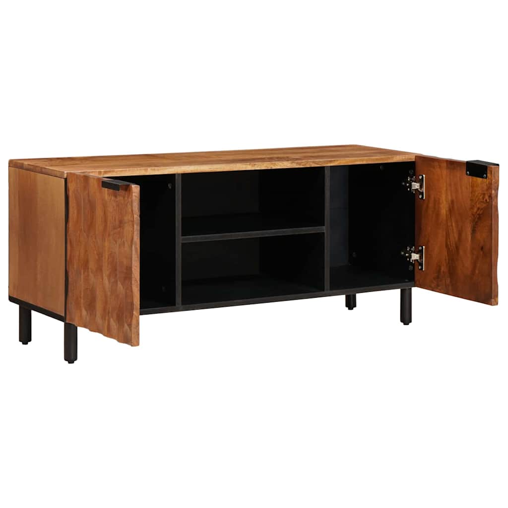 vidaXL TV Cabinet with Shelf Acacia Brown Finish 105 x 33 x 46 cm 2