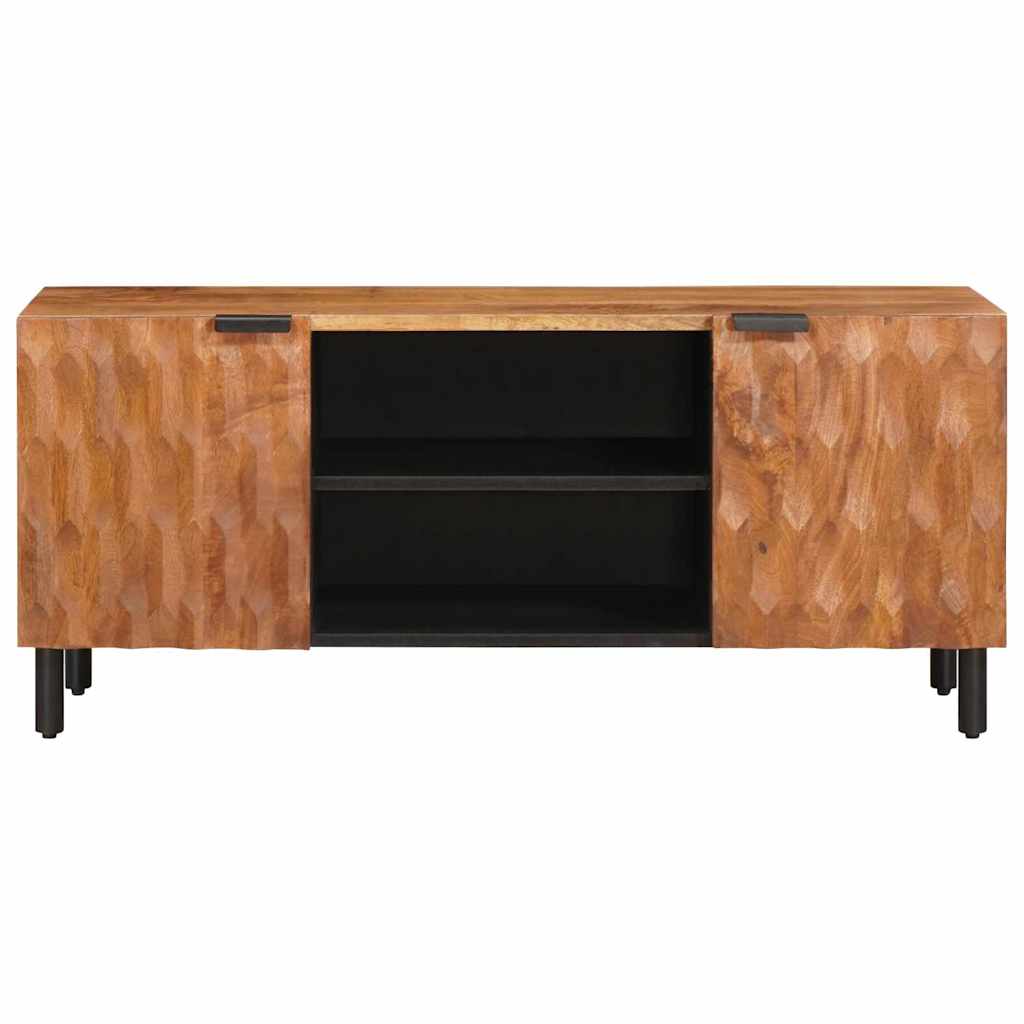 vidaXL TV Cabinet with Shelf Acacia Brown Finish 105 x 33 x 46 cm 3