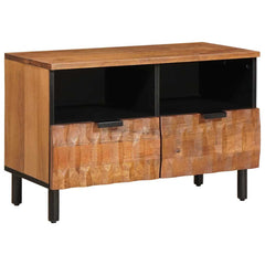 vidaXL TV Cabinet Acacia Brown Finish 70 x 33 x 46 cm Solid Mango Wood 1