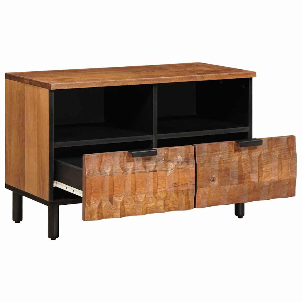 vidaXL TV Cabinet Acacia Brown Finish 70 x 33 x 46 cm Solid Mango Wood 2