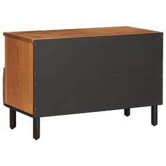 vidaXL TV Cabinet Acacia Brown Finish 70 x 33 x 46 cm Solid Mango Wood 5
