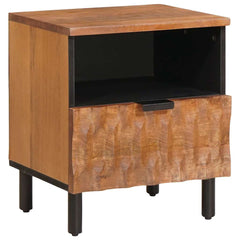 vidaXL Bedside Cabinet Brown 40 x 33 x 46 cm Solid Mango Wood 1