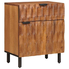vidaXL Bedside Cabinet Brown 50 x 33 x 60 cm Solid Mango Wood 1