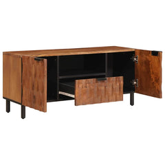vidaXL TV Cabinet with Drawer Acacia Brown Finish 105 x 33 x 46 cm 2