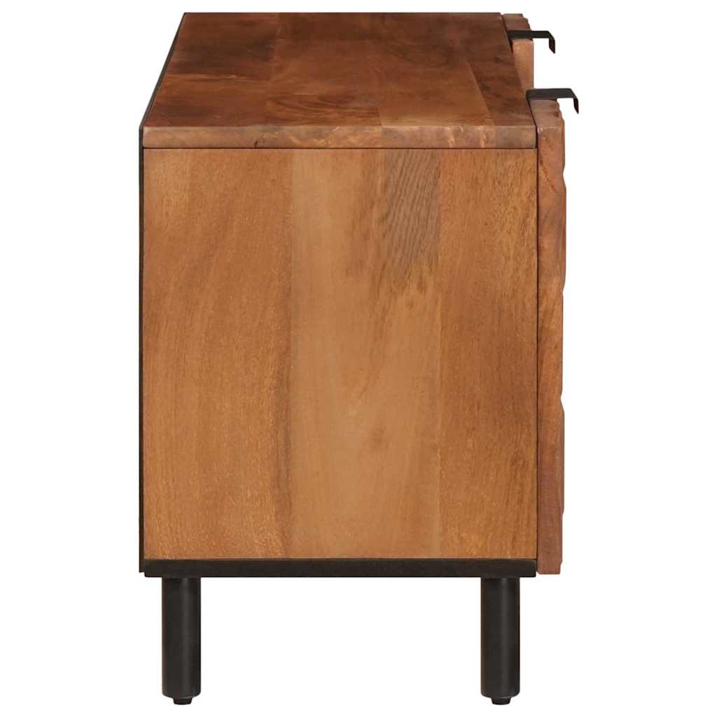 vidaXL TV Cabinet with Drawer Acacia Brown Finish 105 x 33 x 46 cm 4