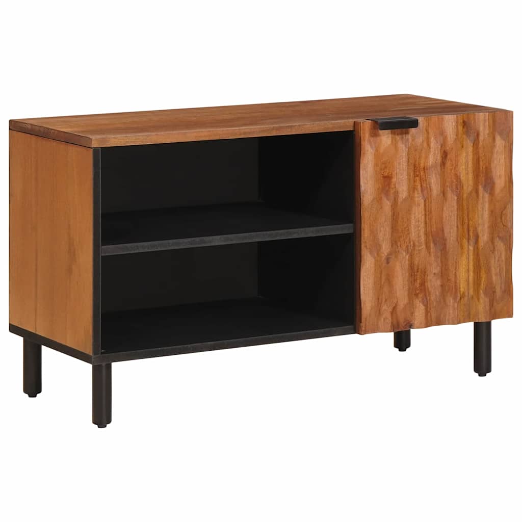 TV Cabinet 80 x 33 x 46 cm Solid Mango Wood Acacia brown finish