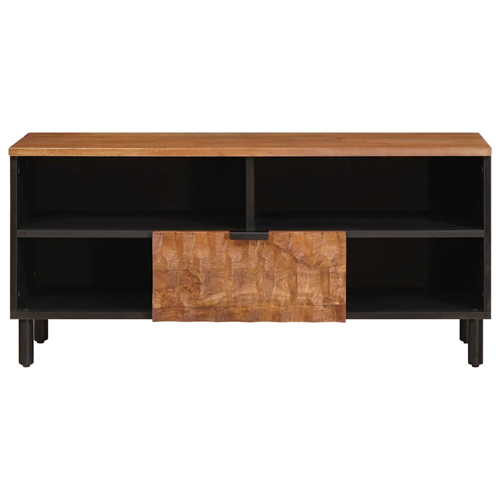 TV Cabinet with Drawer 100 x 33 x 46 cm Acacia brown finish