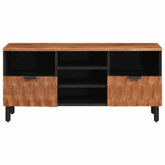 vidaXL TV Cabinet with Drawer Acacia Brown Finish 100 x 33 x 46 cm 3