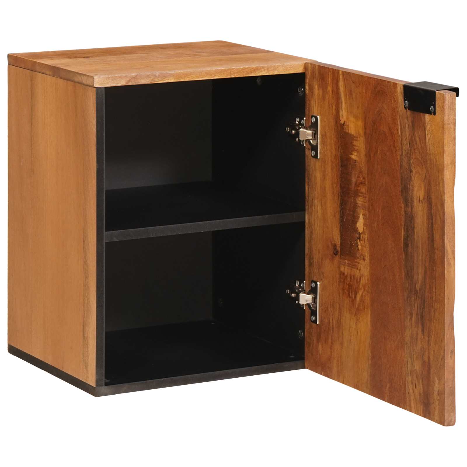 vidaXL Bathroom Hanging Cabinet Brown 38 x 33 x 48 cm Solid Mango Wood 2